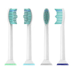 MAYCREATE 4Pcs Toothbrush Replacement Heads for Philips Sonicare Soft Dupont Bristles Electric Toothbrush Replacement Suitable for Philips Sonicare Toothbrush