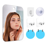 MAYCREATE Anti-Fog Shaving Mirror for Bathroom with 6.81in HD Acrylic Surface | Wall Hanging and Handheld Use