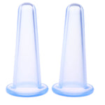 MAYCREATE 4pcs Silicone Vacuum Cupping Cups Massage Set with Bag Face Body Cups for Wrinkle Reducer,Collagen Stimulator,Pain Relief For Women Men