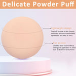 MAYCREATE 4Pcs Powder Puff with Box, Makeup Sponge Puff, Round Makeup Puff Foundation Blender Sponge, Dry & Wet Use Butterfly Wing Beauty Loose Powder Puff