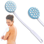 MAYCREATE Body Lotion Applicator for Back and Legs with 14.9 in Long Handle | 19-Ball Rotary Massager
