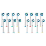 MAYCREATE Replacement Brush Heads for Oral B Braun | Pack of 8 with Cross Action Nylon Bristles