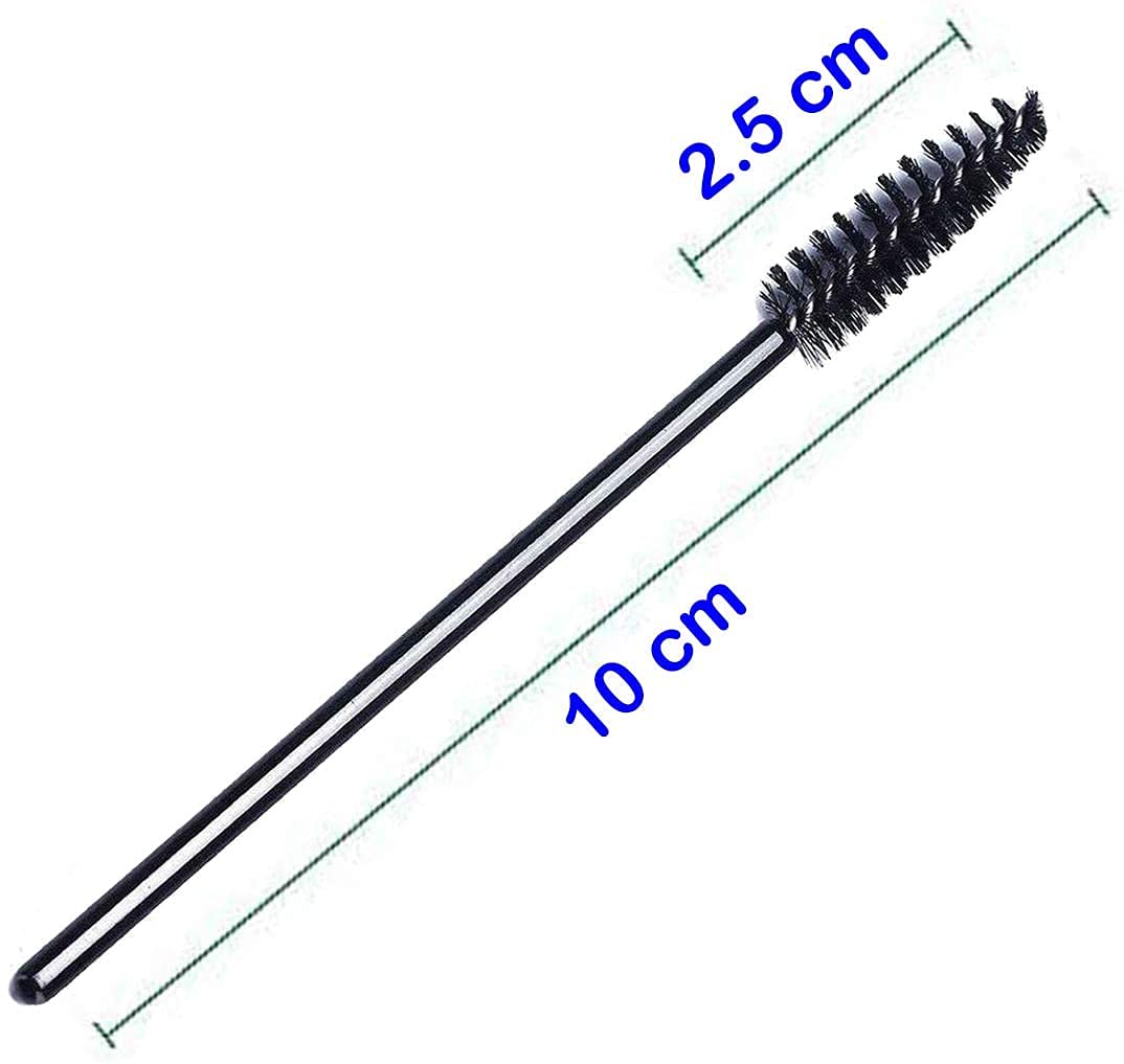 MAYCREATE Eyebrow Brush for Women featuring 360° Bendable Head and 20pcs Micro Spoolies | Washable Plastic and Fiber Grooming Tools