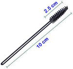 MAYCREATE Eyebrow Brush for Women featuring 360° Bendable Head and 20pcs Micro Spoolies | Washable Plastic and Fiber Grooming Tools