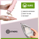 MAYCREATE Travel Bottle Kit for Toiletries with Leakproof Flip Lid and 260 ml PE Bottles | Refillable Set for Lotion and Shampoo