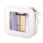 MAYCREATE Makeup Pouch for Travel and Home with Clear PVC Zip-up Design 13x5x12cm | Women’s Toiletry Organizer