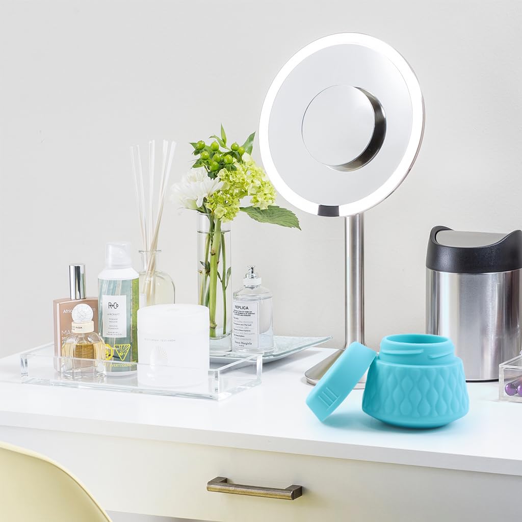 MAYCREATE Silicone Travel Jars for Toiletries featuring Twist Off Lids and 4pcs 30ml Set | BPA Free Containers