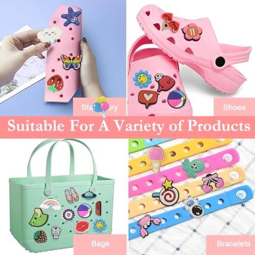 MAYCREATE® 70PCS Cartoon Random Shoe Charms and Pins Cute for Sandals Decoration Women Boys Girls Clog Accessories Party Favor