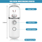 MAYCREATE Face Mist Sprayer for Deep Hydration with 30ml Tank and Nano Mist Technology | USB Rechargeable