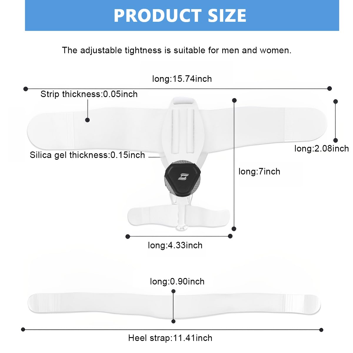 MAYCREATE Bunion Thumb Corrector for Left and Right Foot with Adjustable Rotating Knob | Toe Separator for Men and Women