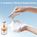 MAYCREATE Face Wash Foam Maker Bottle Rich Cream Face Cleanser Foamer with Press Handle, Household Foaming Bottle Foam Maker for Face Wash, Facial Cleaning Skincare Tool