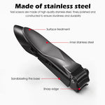 MAYCREATE Nail Clippers For Men Nail File Set Stainless Steel Foldable Nail Cutter with Organizer Case Anti Splash Nail Clipper Toenail Clippers Travel Portable Nail Clipper