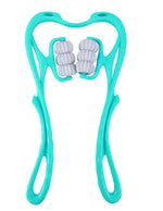 MAYCREATE Neck Massager, 6 Neck Massager Rollers for Pain Relief Manual Roller Massager for Neck, Relaxology Neck Massager Relieve Neck Soreness Muscle Pain