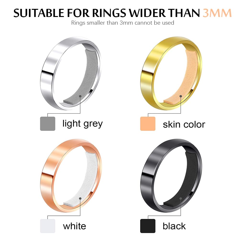MAYCREATE Ring Size Adjuster for Loose Rings with 8 Sheets 144 Strips EVA Foam | Reusable Fit Solution