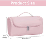 MAYCREATE Travel Storage Bag for Dyson Airwrap featuring 5 Compartments & Hanging Hook | Pink PU Organizer