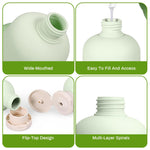 MAYCREATE Travel Bottle Kit for Toiletries with Leakproof Flip Lid | 3pcs 100ml Soft PE Squeeze Bottles