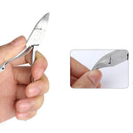 MAYCREATE 3Pcs Toe Nail Correction Tool Pedicure Tool + Ingrown Toe Nail Lifter + Stainless Steel Nail Clipper/Nipper