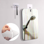 MAYCREATE Anti-Fog Shaving Mirror for Bathroom with 6.81in HD Acrylic Surface | Wall Hanging and Handheld Use