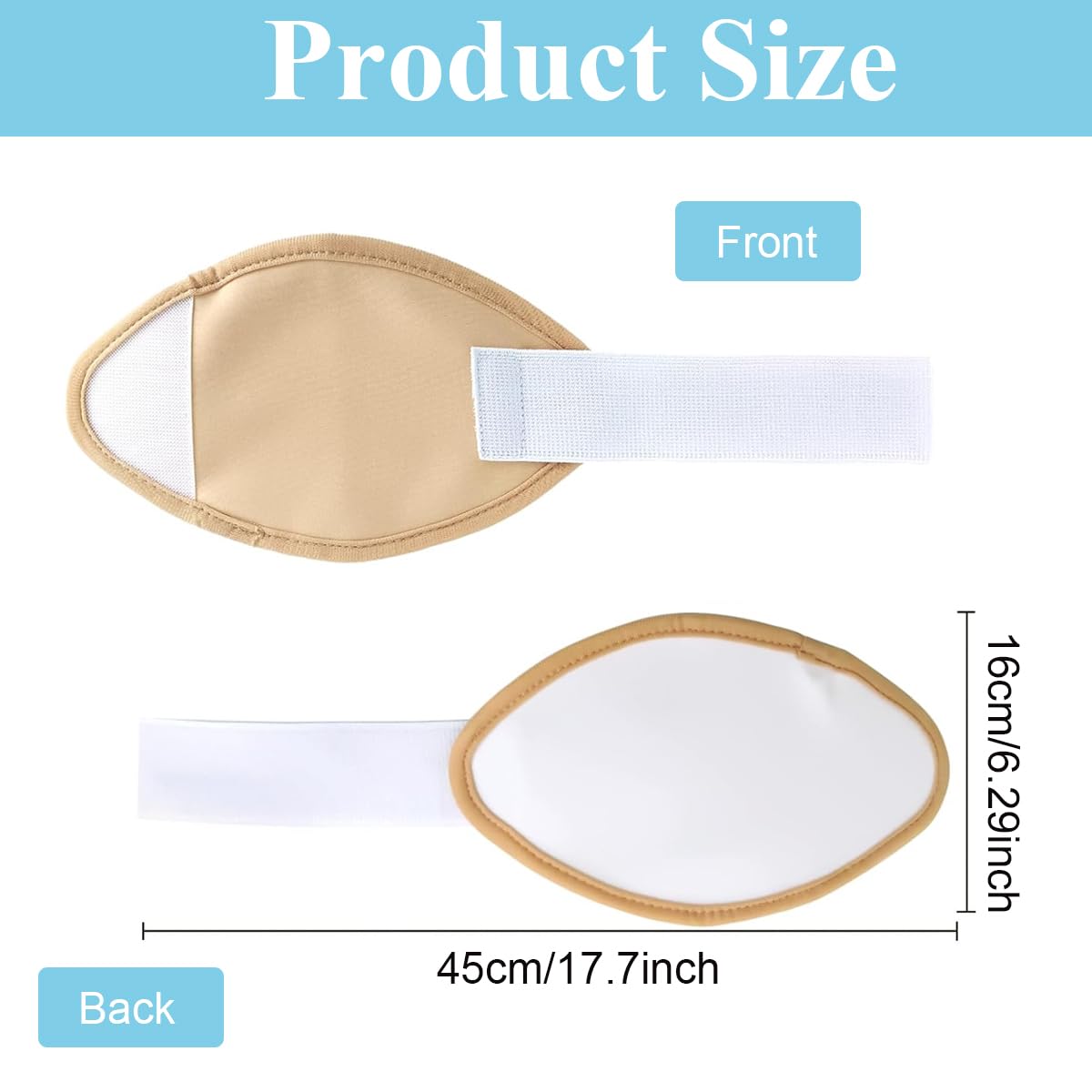 MAYCREATE Castor Oil Pack, Adjustable Reusable Organic Castor Oil Pack Kit, Castor Oil Packs for Liver Detox Waist and Thyroid Neck, Castor Oil Pack Wrap with Adjustable Elastic Strap