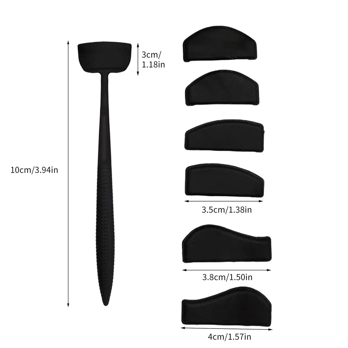 MAYCREATE Eyeshadow Crease Line Kit for Beginners with 6 in 1 Silicone Shapes | Reusable Eye Makeup Tool