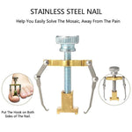 MAYCREATE Toe Nail Correction Tool for Ingrown Nails with Lever Mechanism | 3Pcs Stainless Steel Pedicure Set