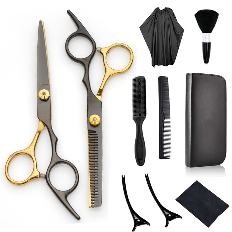 MAYCREATE Hair Cutting Scissors for Men Stainless Steel Professional Salon Barber Hair Dressing Scissors Barber Kit Scissors for Hair cutting Kit Haircut Dressers Scissor
