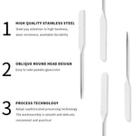 MAYCREATE Makeup Spatula and Palette Set for Foundation Mixing with 16cm Steel Tool | Clear Acrylic Palette