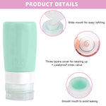 Maycreate Travel Bottles Set for Toiletries with Leak Proof Silicone Design | 14pcs 85ml Kit