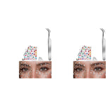 MAYCREATE Face Gems Rhinestones Stickers Kit for Makeup and DIY Crafts with Tweezer | 4 Sheets Self‑Adhesive Acrylic Jewels