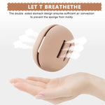 MAYCREATE Makeup Sponge Holder Case Cute Silicone Beauty Blender Sponge Holder Breathable Cosmetic Make Up Blender Storage Travel Case (Khaki)