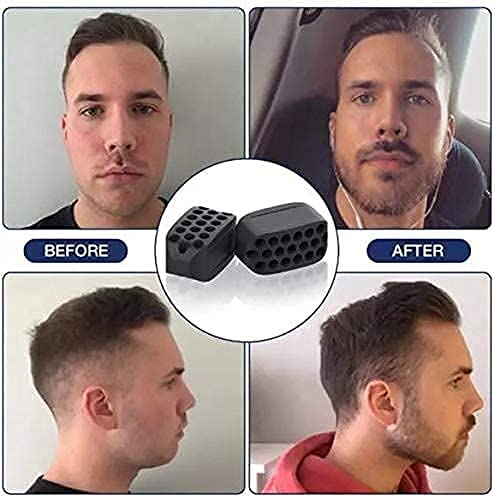 MAYCREATE Jawline Exerciser for Face and Neck Toning with Food‑Grade Silicone | Pack of 2