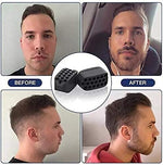 MAYCREATE Jawline Exerciser, jaw exerciser for Women & Men, Jaw Trainer Jawline shaper jaw Workout, Double Chin Reducer, Face Slimmer and Neck Toning, Define Your Jawline (Black, Pack of 2)