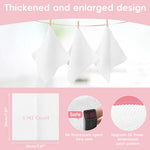 MAYCREATE Disposable Towels for Face and Skin Care 142 Count with Hanging Loop | 100% Cotton