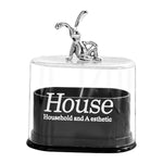 MAYCREATE Cotton Swab Holder, 2 Grids Cotton Ball Box with Lid, Cosmetic Storage Case for Cotton Ball, Cotton Swabs, Floss, Makeup Pads