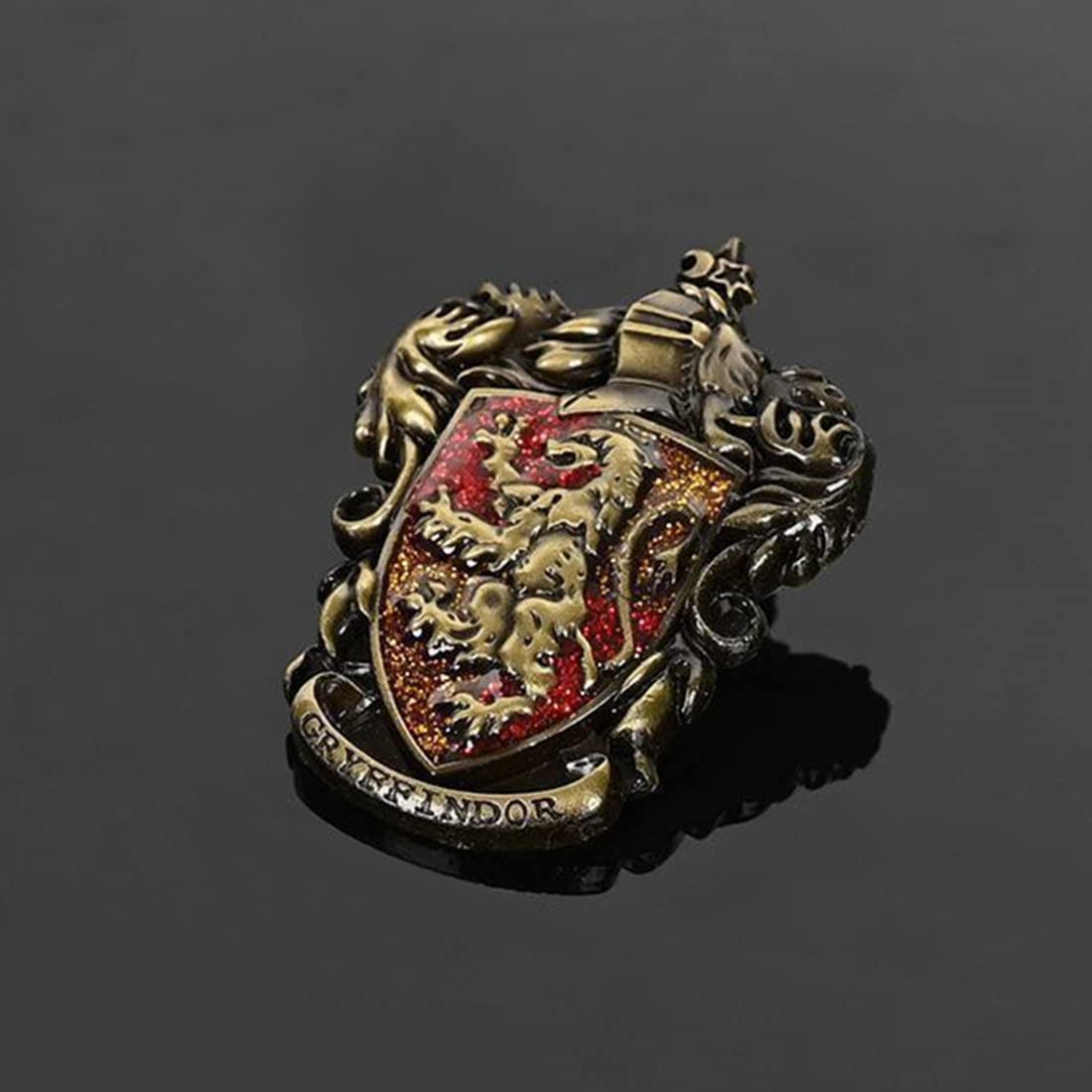 MAYCREATE Cosplay Gryffindor Badge Made with Zinc Alloy Brooch for Halloween Costume Accessory,Boy & Girl,Kids Gift Toy