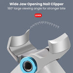 MAYCREATE Nail Clipper Cutter Nail Cutting Trimmer Toenail Fingernail Cutter Stainless Steel Toenail Clippers for Thick Nails