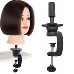 MAYCREATE Wig Mannequin Head Stand for Styling and Display with Adjustable Desk Clamp | Universal Fit for Foam Canvas or Plastic Heads