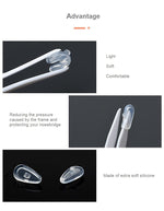 MAYCREATE Eyeglasses Nosepad Repairing Kit, 35pcs Silicone Nosepad,with 3 in 1 Screwdriver,Screws Tweezers, Antiskid Earhook, Glasses Cloth,Grid Box Storage Organizer (5 shape)