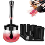 MAYCREATE Makeup Brush Cleaner for Quick Cleaning with 8 Collars and USB Plug | Pink Cup