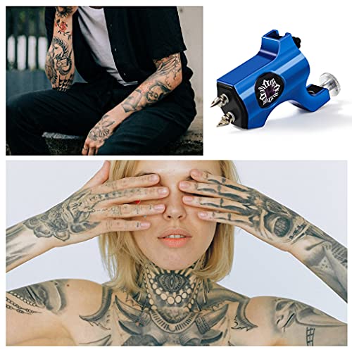 MAYCREATE Rotary Tattoo Machine for Beginner Tattoo Artists Liner Shader Tattoo Motor Supply, Professional Temporary Body Tattoo Kit