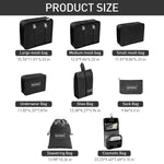 MAYCREATE 8 Pcs Women Travel Packing Organizers, Travel Packing Cubes for Suitcase Set Luggage Organizers for Suitcase Lightweight Travel Essential Bag with Large Toiletries Bag for Clothes Shoes