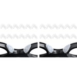MAYCREATE Adhesive Eyeglasses Nose Pads for Glasses with D Shape 15×6×1.5 mm White Silicone