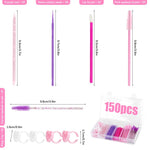 MAYCREATE Makeup Tools Kit for Travel with Pink Brushes and Applicators | Compact Storage Box