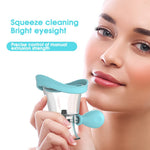 MAYCREATE Travel Eye Cleaning Cup with Air Valve and Silicone Frame 8.22×6.64cm | Efficient Rinse