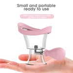 MAYCREATE Eye Wash Cup for Daily and Travel Use with Air Pressure Spout and Silicone Frame 8.22×6.64 cm