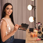 MAYCREATE Acrylic Eyeshadow Palette Organizer with 8 Compartments for Makeup Storage | 6.6 x 3.5 x 2 in Holder for Vanity and Cosmetic Display