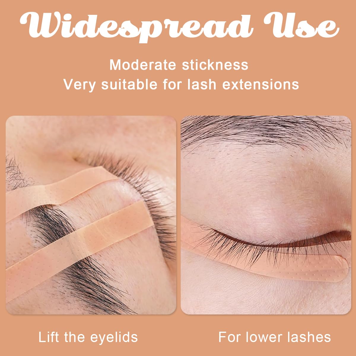 MAYCREATE 320pcs Eyelash Extension Tape False Eyelashes Adhesives Under Eye Lash Tape Breathable Non-woven Eyelid Lifting Micropore Medical Tape for Individual Eyelash Extensions