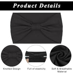 MAYCREATE Wide Headband for Women featuring 9×7 in Stretch Fit and 3 Cotton Colors | Yoga & Fitness