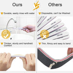 MAYCREATE 10PCS Nail Files, Professional Nail Filer and Buffer, Curved Fingernail Files, 100/180 Grit with 240 Grit for Smooth Finishing, Sponge and PP Board for Home and Salon Use (Pink)