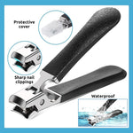 MAYCREATE Toenail Clipper for Thick Nails with 13mm Wide Jaw and 8cm Ergonomic PP Handle